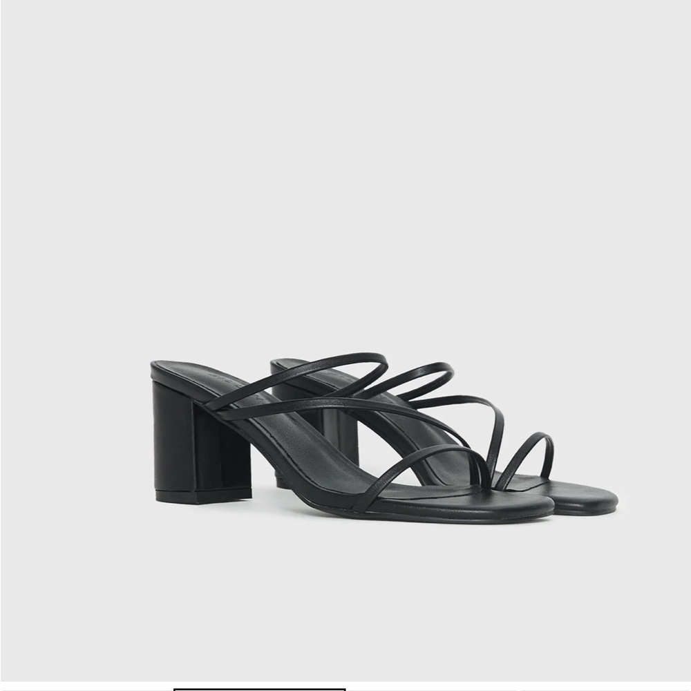 Elegant Black Strappy Heels